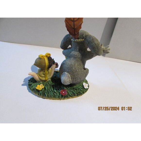 CHARMING TAILS FALL BUNNY RABBIT INDIAN IMPOSTER ACORN SNAIL 87/446 FITZ / FLOYD - Picture 7 of 8